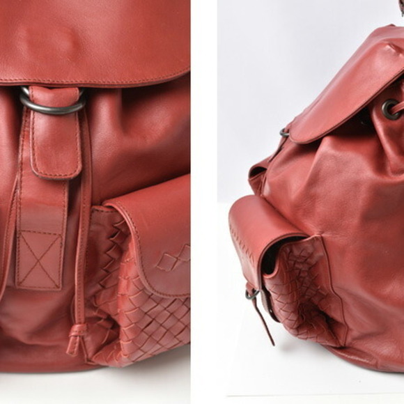 BOTTEGA VENETA Leather Intrecciato Backpack main image 7